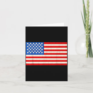 4 juli Amerikaanse vlag bouwblokken stenen Kaart