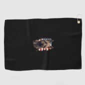 4 juli Amerikaanse vlag Cairn Terrier Dog Tanktop_ Golfhanddoek (Horizontaal)