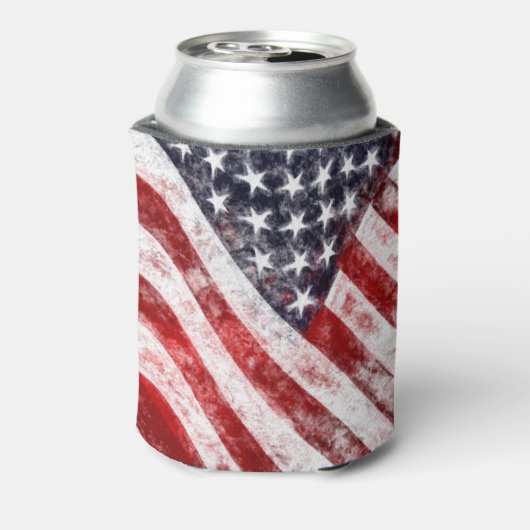 4 juli, Amerikaanse vlag Drink koeler (Blikje Achterkant)