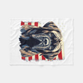 4 juli Amerikaanse vlag Engelse Mastiff Dog _1 Fleece Deken (Voorkant (Horizontaal))
