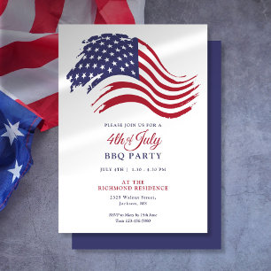 4 juli Amerikaanse Vlag Feest Kaart