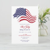 4 juli Amerikaanse Vlag Feest Kaart (Staand voorkant)