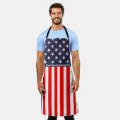 4 juli Amerikaanse vlag God Bless America Schort (Gedragen)