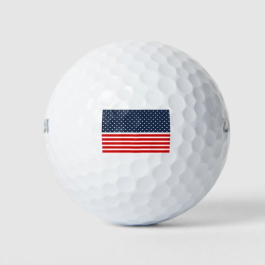 4 juli amerikaanse vlag golfballen (Voorkant)