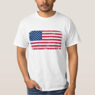 4 juli Amerikaanse vlag Grunge Onafhankelijkheidsd T-shirt