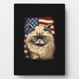 4 juli Amerikaanse vlag Himalaya kat Fotoplaat