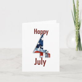 4 juli Amerikaanse vlag Kaart