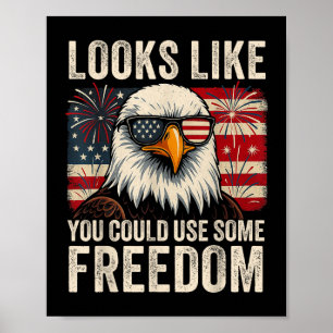 4 juli Amerikaanse vlag meme lijkt alsof je wat vr Poster