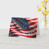 4 juli Amerikaanse vlag met muzieknoten Kaart (Gele Bloem)