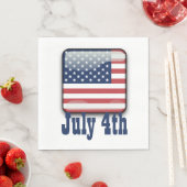 4 juli, Amerikaanse vlag Napkins Servet (Insitu)