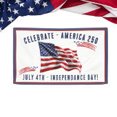 4 juli Amerikaanse Vlag Onafhankelijkheidsdag Fees Spandoek
