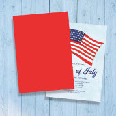 4 juli Amerikaanse vlag op maat Kaart