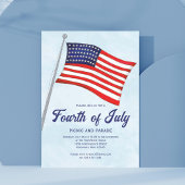 4 juli Amerikaanse vlag op maat Kaart