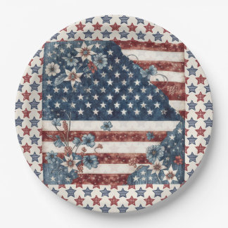 4 juli Amerikaanse vlag papier bord