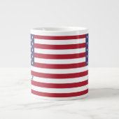 4 juli Amerikaanse Vlag Patriotic Grote Koffiekop (Voorkant)