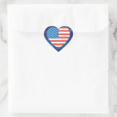 4 juli Amerikaanse Vlag Patriotic Hart Sticker (Tas)