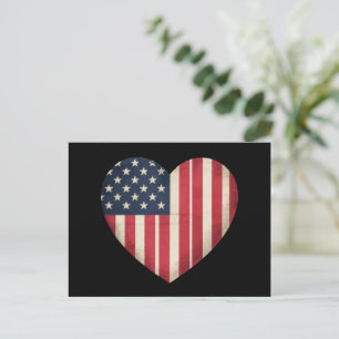 4 juli Amerikaanse Vlag Patriottische USA Star Str Briefkaart