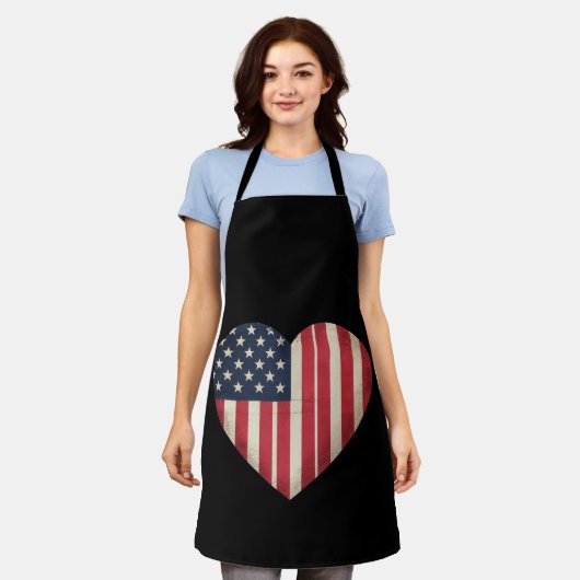 4 juli Amerikaanse Vlag Patriottische USA Star Str Schort (Gedragen)