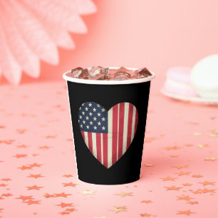 4 juli Amerikaanse vlag patriottische VS ster stre Papieren Bekers