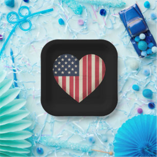 4 juli Amerikaanse vlag patriottische VS ster stre Papieren Bordje