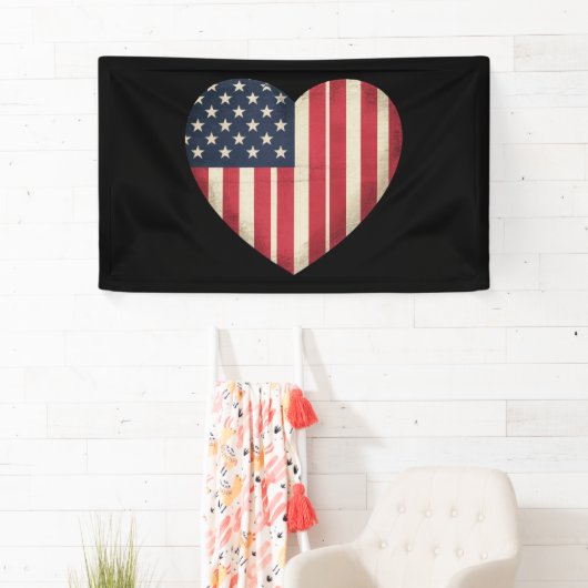 4 juli Amerikaanse vlag patriottische VS ster stre Spandoek (Insitu)