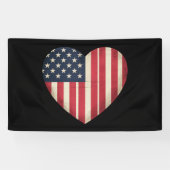 4 juli Amerikaanse vlag patriottische VS ster stre Spandoek (Horizontaal)