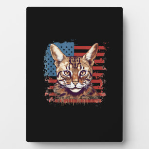 4 juli Amerikaanse vlag Savannah Kat Fotoplaat