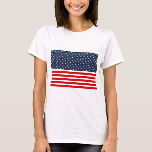 4 juli amerikaanse vlag t-shirt (Voorkant)