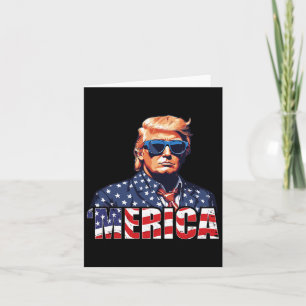 4 juli Amerikaanse vlag Trump outfit Kaart