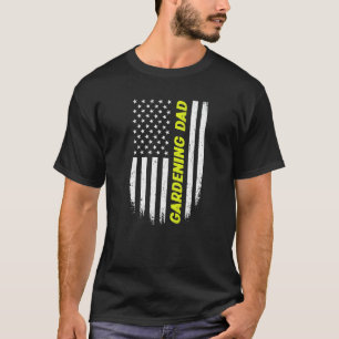 4 juli Amerikaanse vlag tuinieren vader vadersdag T-shirt