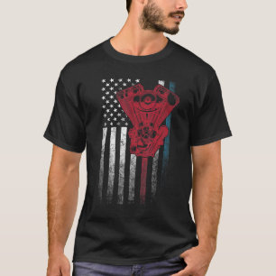 4 juli Amerikaanse vlag Verenigde Staten Ameri T-shirt