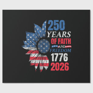 4 juli Amerikaanse vlag vintage 250 jaar 1776 2 Cadeaupapier