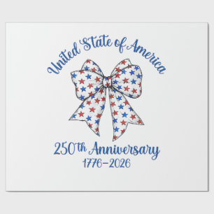 4 juli Amerikaanse vlag vintage 250 jaar 1776 2 Cadeaupapier