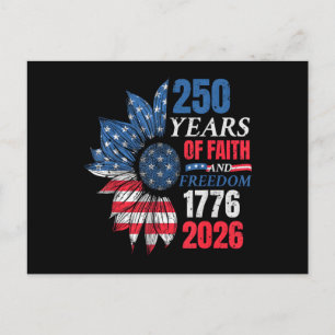 4 juli Amerikaanse vlag vintage 250 jaar 1776 2 Feestdagenkaart
