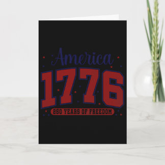 4 juli Amerikaanse vlag vintage 250 jaar 1776 2 Kaart