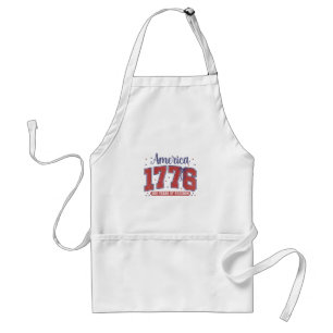4 juli Amerikaanse vlag vintage 250 jaar 1776 2 Standaard Schort