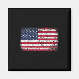 4 juli Amerikaanse vlag zak verontrust Magneet