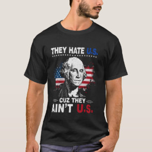 4 juli Amerikaanse vlag Ze haten ons omdat ze AI T-shirt