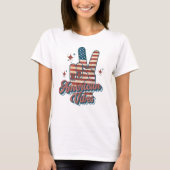 4 juli Amerikaanse vrede met het Amerikaanse volk T-shirt (Voorkant)