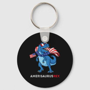 4 juli Amerisaurus t rex dinosaur boys Kinder T Sleutelhanger