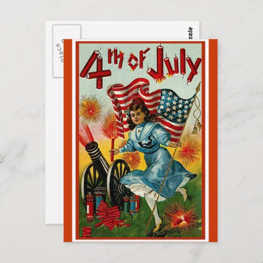 4 juli - art. briefkaart (Voorkant / Achterkant)