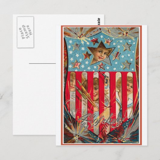 4 juli - art. briefkaart (Voorkant / Achterkant)