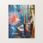 4 juli Art Easy Brain Art Puzzel Foto Puzzel Legpuzzel (Verticaal)