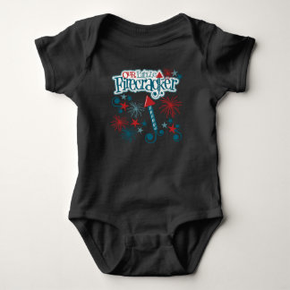 4 juli Baby Black One Piece Romper