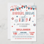 4 juli Baby Q Baby shower Kaart (Voorkant)