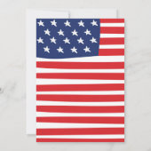 4 juli Baby shower Rood Wit Blauw Baby shower Kaart (Achterkant)