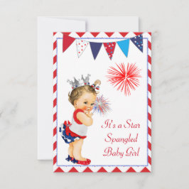 4 juli Baby shower uitnodiging