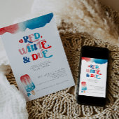 4 juli Baby shower Uitnodiging