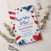 4 juli Baby shower Uitnodiging 4 juli Douche