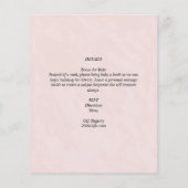 4 juli BABY SHOWER UITNODIGING Vuurwerk Giraffe (Achterkant)